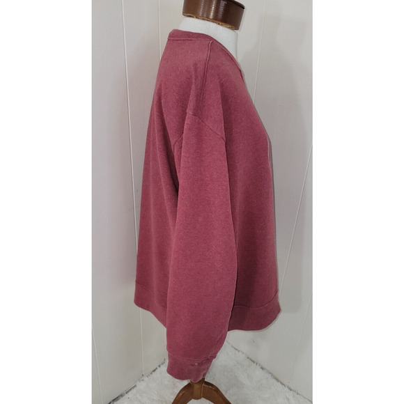 The North Face Mens Large Off Red Graphic Crew Neck Long Sleeve Sweatshirt - Picture 4 of 8